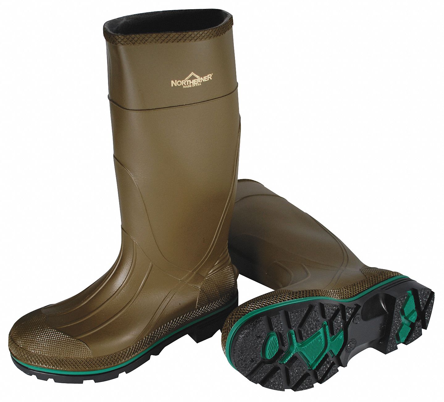 Black Pr, Plain Honeywell Servus 75108/11 Knee Boots Size 11 15" H 