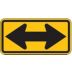Two-Direction Large Arrow Signs