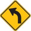 Left Curve Ahead Signs
