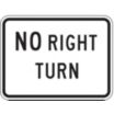 No Right Turn Signs