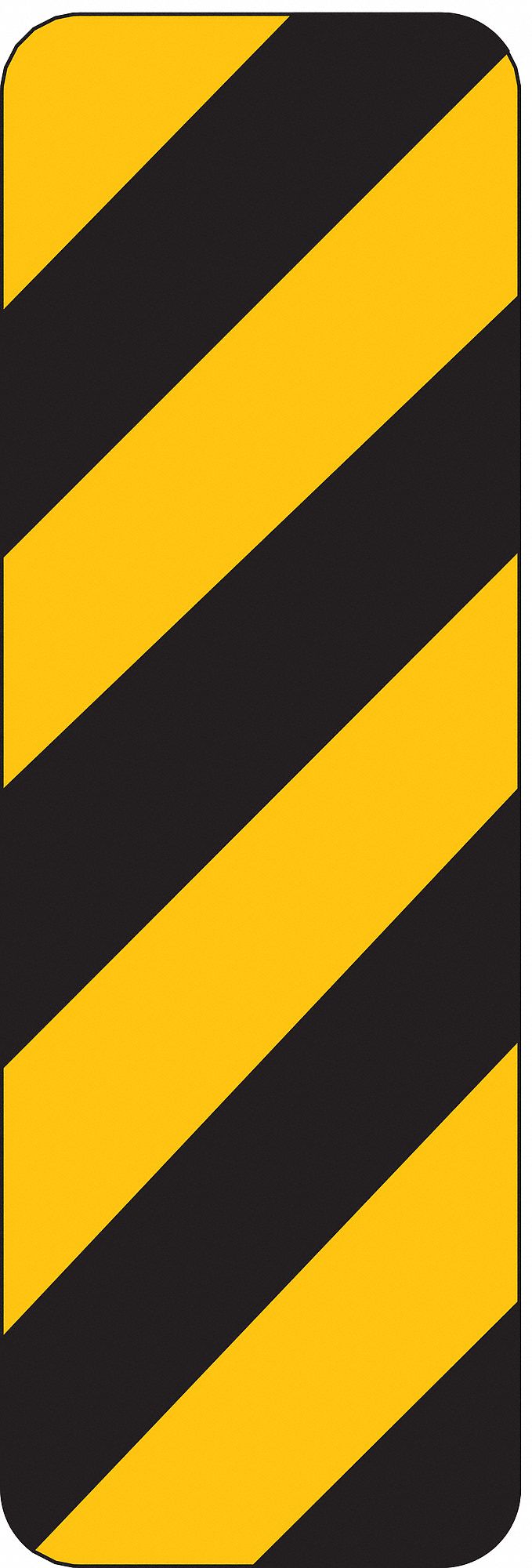 TRAFFIC SIGN,12 X 6IN,BK/YEL,SYM