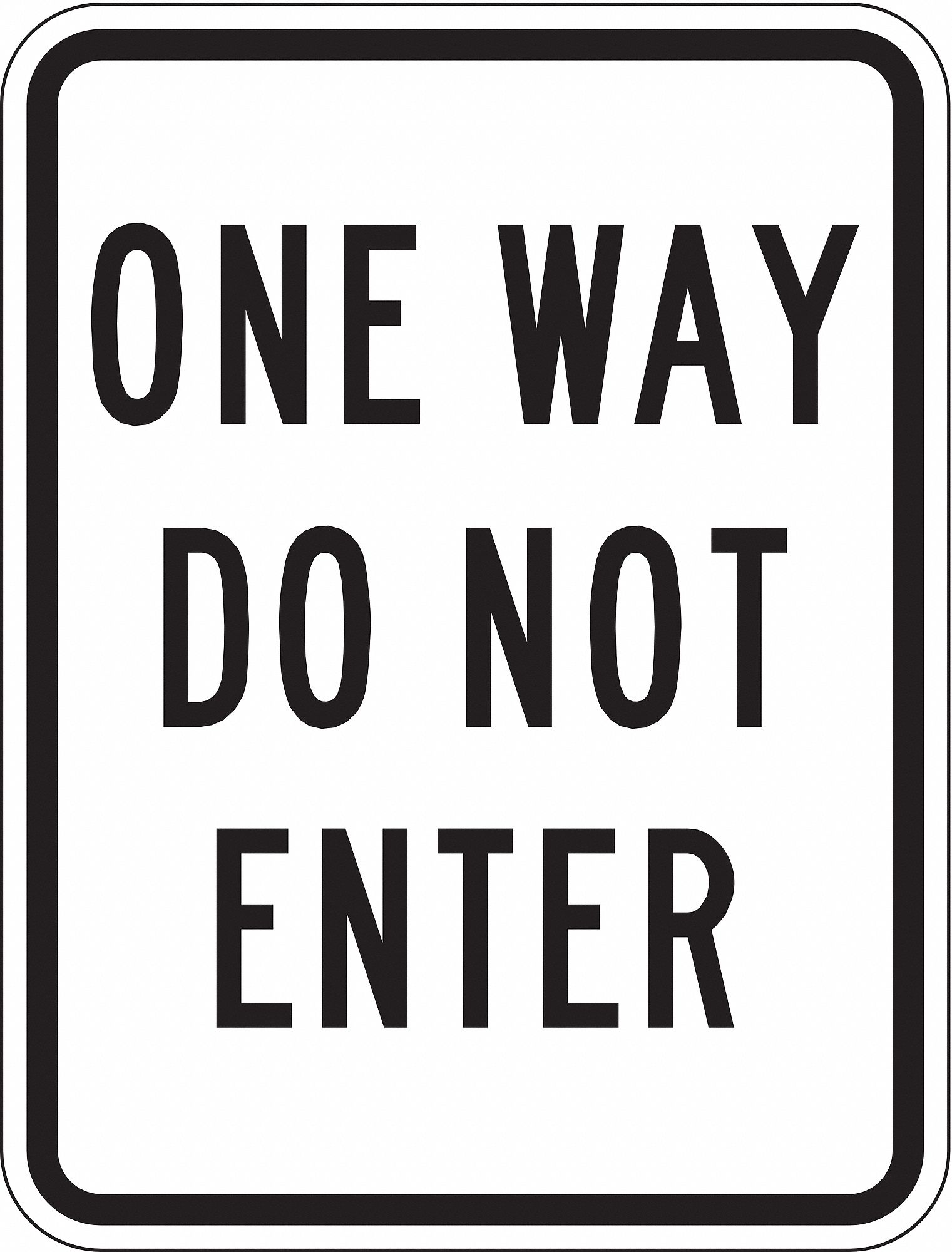 Traffic Sign, MUTCD Code R6-2A - Grainger