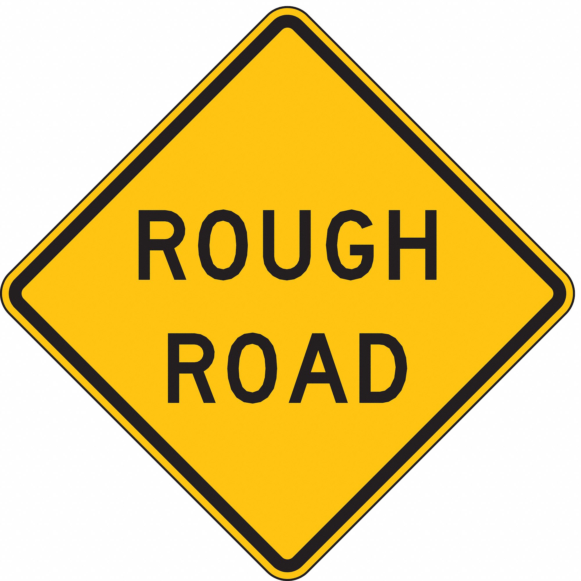 Traffic Sign: 24 in x 24 in Nominal Sign Size, Aluminum, 0.080 in, W8-8 MUTCD