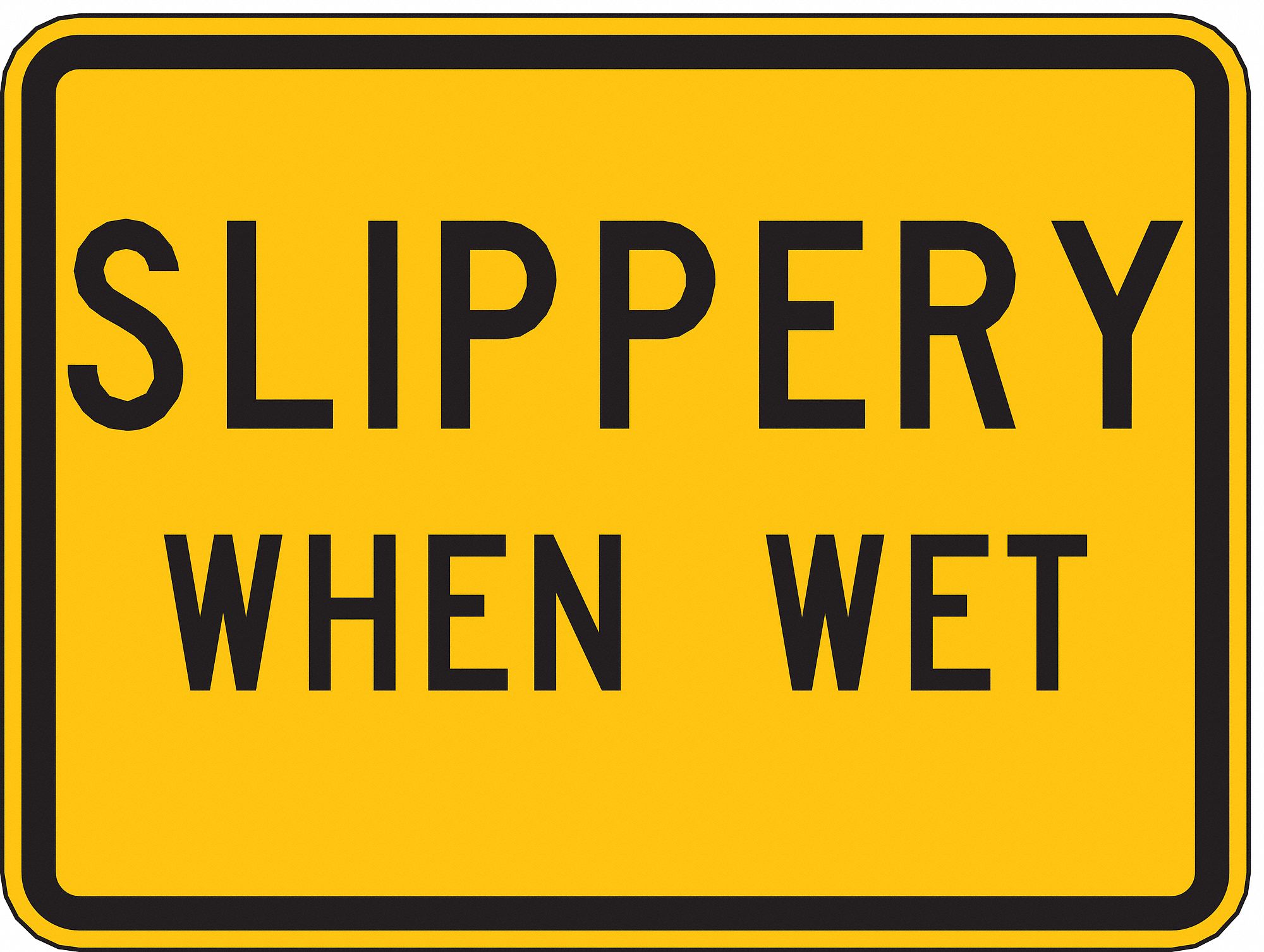 Traffic Sign: 18 in x 24 in Nominal Sign Size, Aluminum, 0.080 in, W8-5A MUTCD