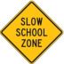 Slow School Zone Signs