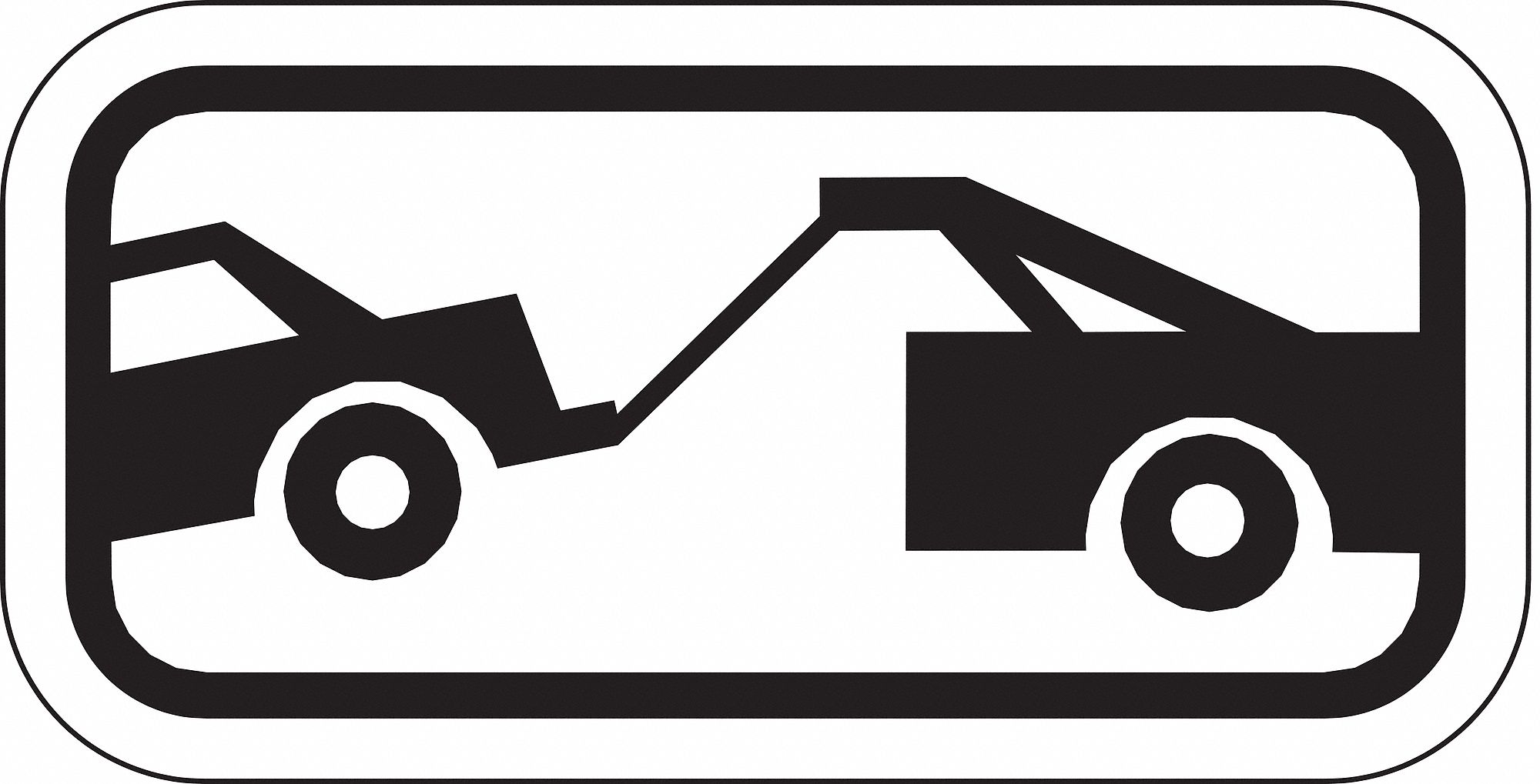 Parking Sign: 6 in x 12 in Nominal Sign Size, Aluminum, 0.063 in, R7-201A MUTCD