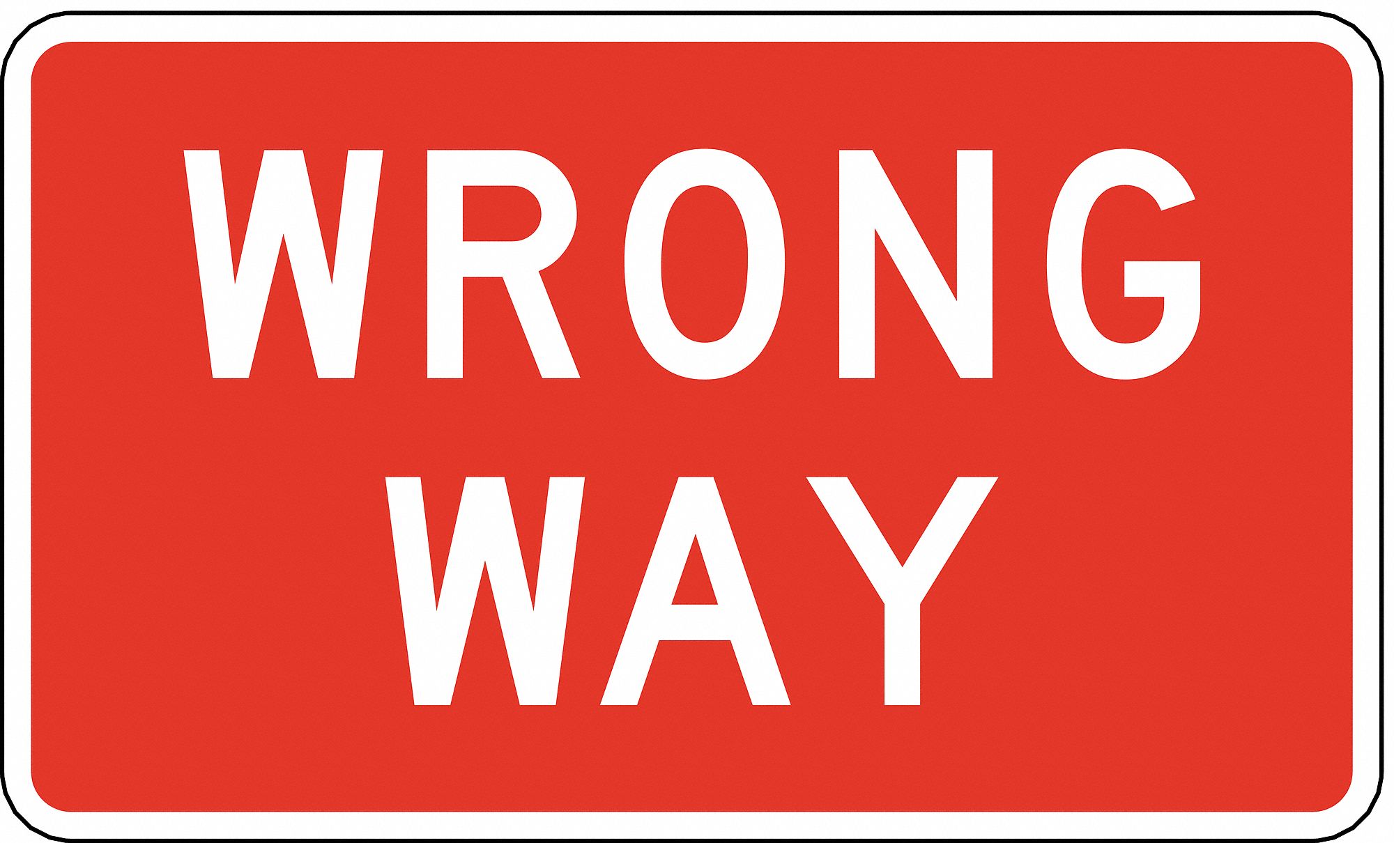 Traffic Sign, MUTCD Code R5-1A - Grainger