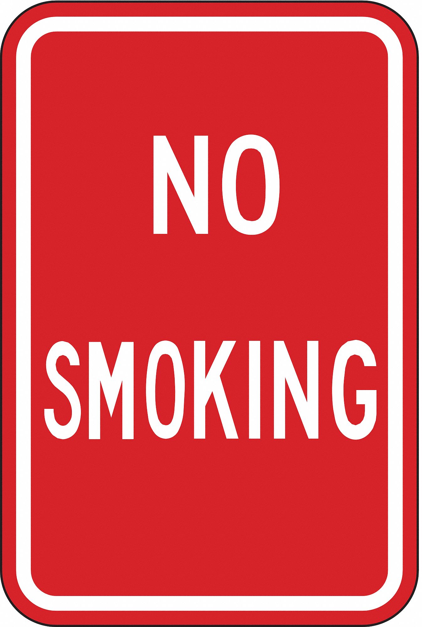 ENSEIGNE INTERDICTN FUMR,18X12PO,BLNC/RG