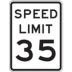 Speed Limit 35 Signs