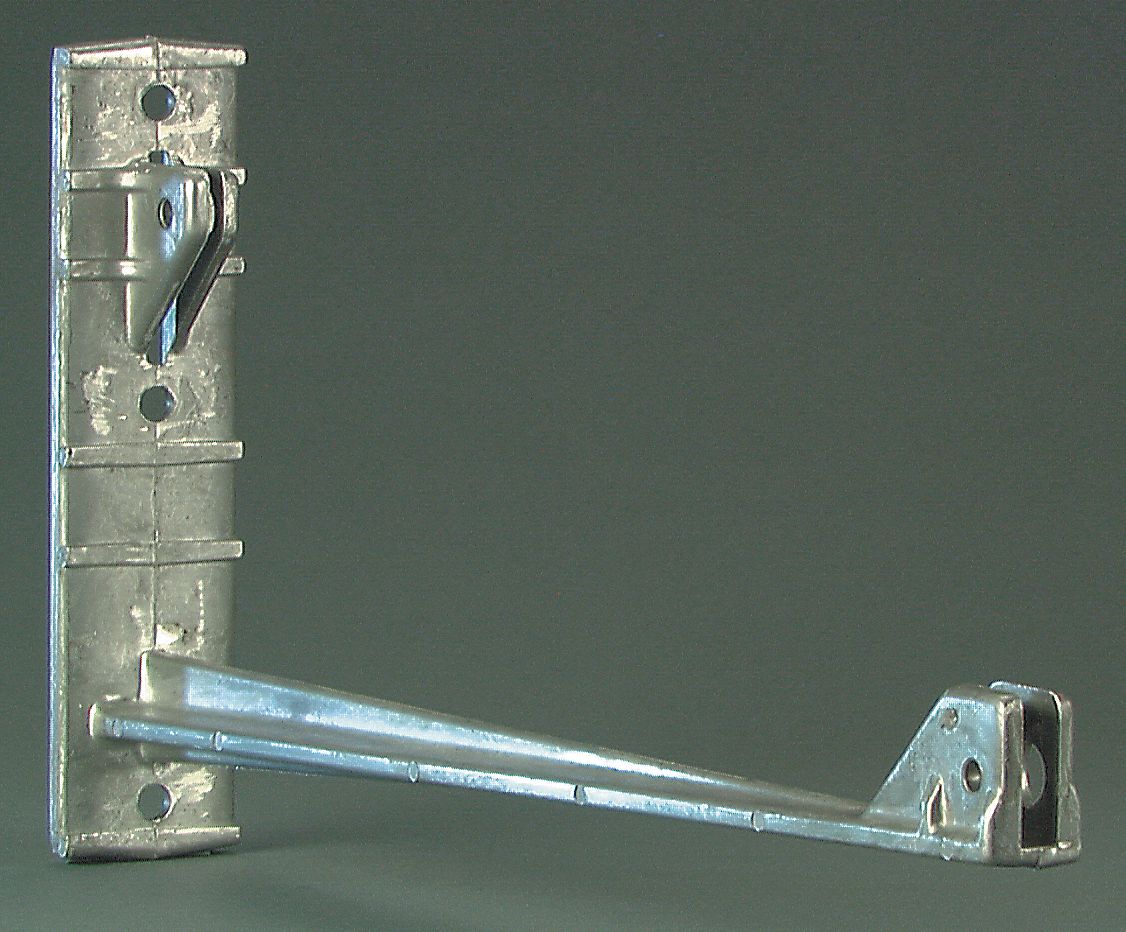 STREET SIGN MOUNTING BRACKET, ALUMINUM, UNFINISHED, SILVER, EXTRUDED SIGNS/FLAT SIGNS, 16 IN