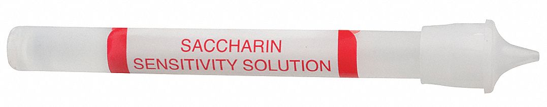 SACCHARIN SENSITIVITY SOLUTION, GLASS AMPULES, PRE-DRILLED CAP, 2.5 CC, 3 TO 5, 6/BOX