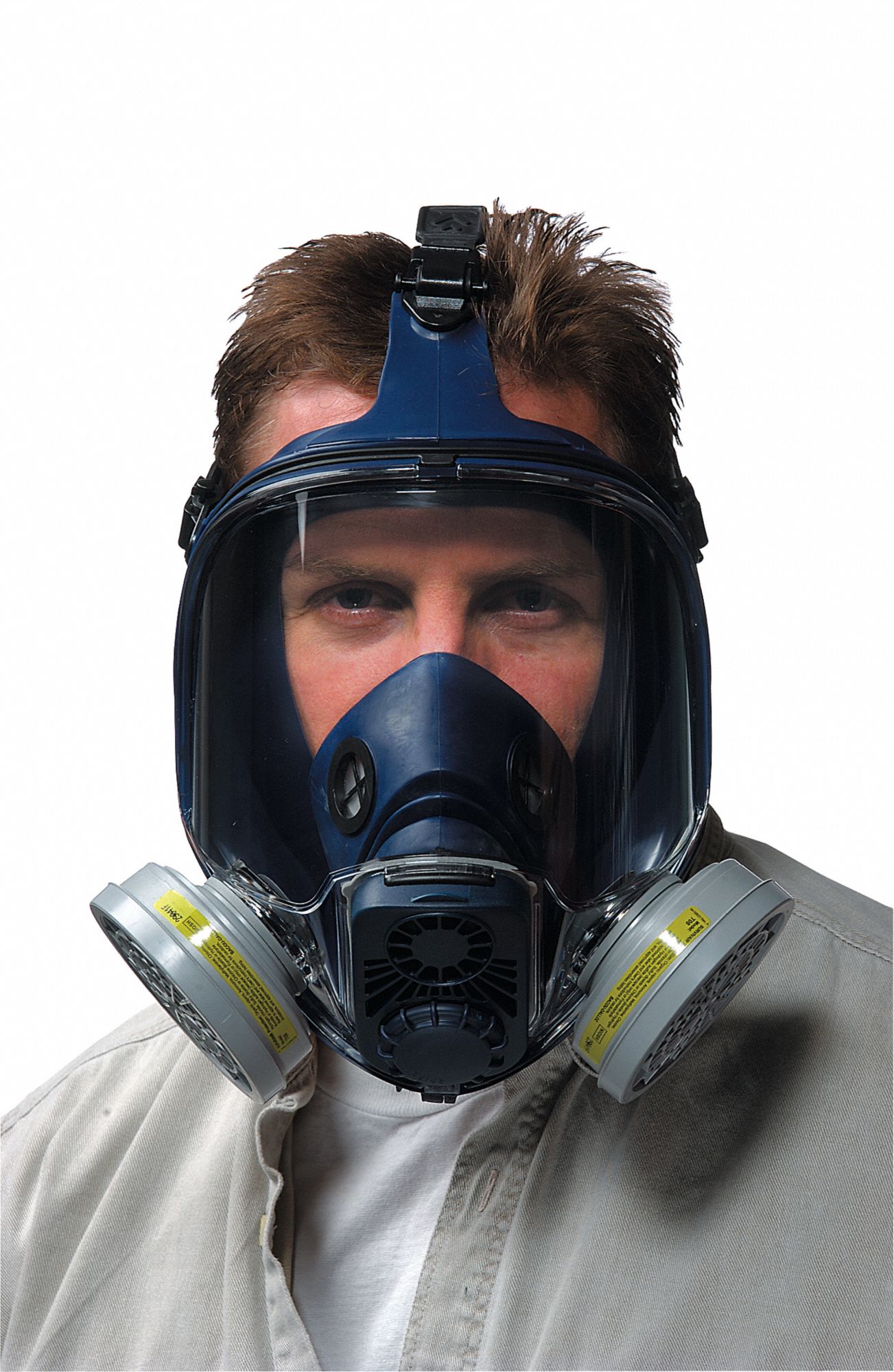 HONEYWELL Full Face Respirator, T-Series Series, S, Cartridges Included ...