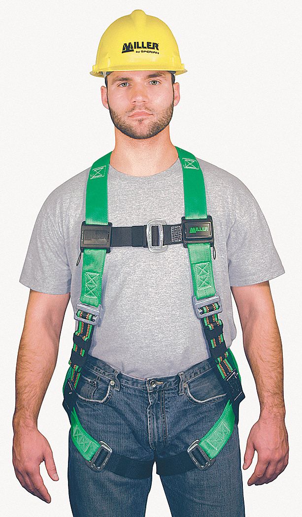 Full Body Harness: Vest Harness, Mating / Mating, Mating, 2XL, Padded, 400 lb Wt Capacity