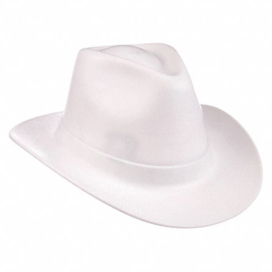 Vulcan Cowboy Hard Hat - Ratchet Suspension - White