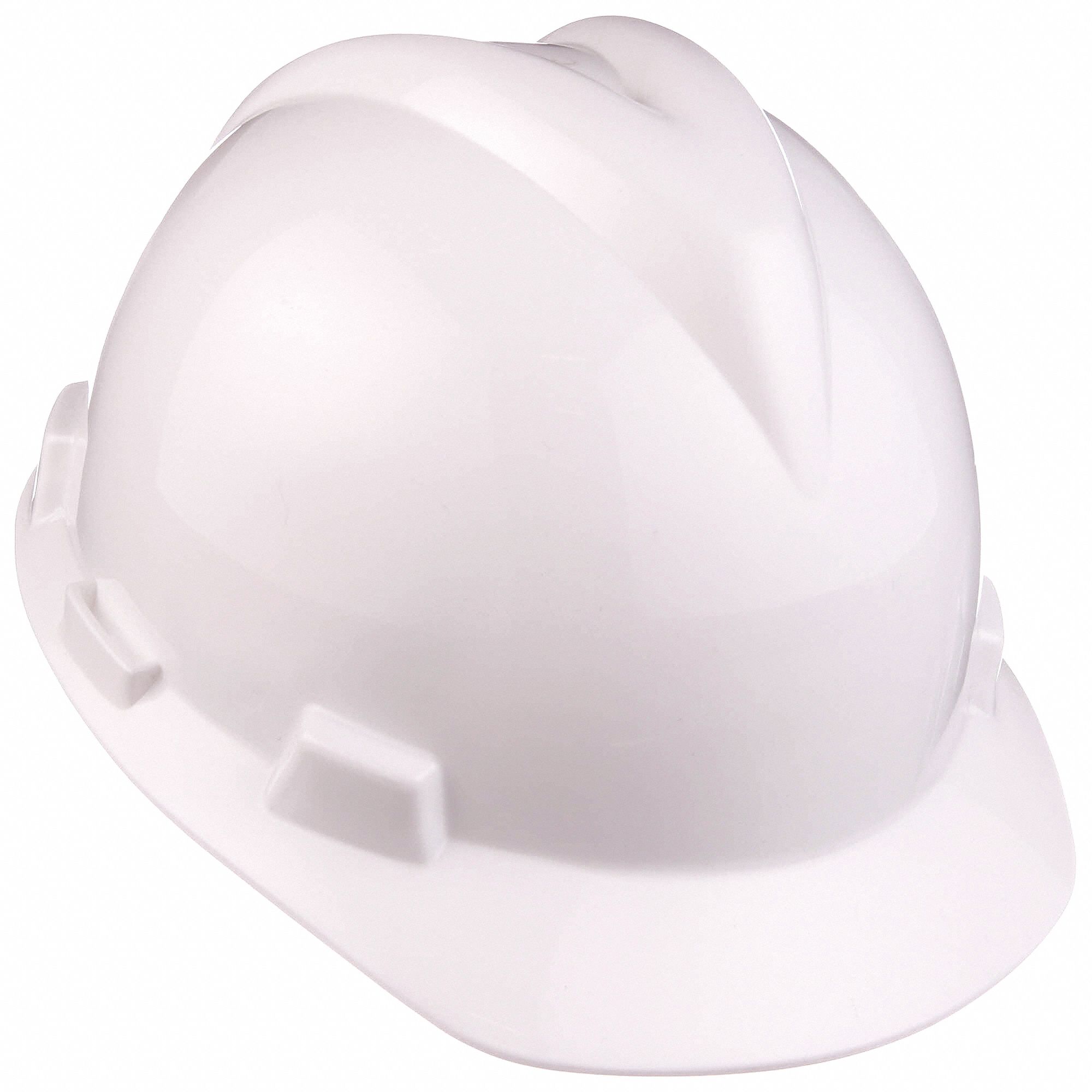 SLOTTED CAP, CSA Z94.1-2005, TYPE 1, CLASS E, PE, 4-PT FAS-TRAC III RATCHET, FRONT BRIM, WHT