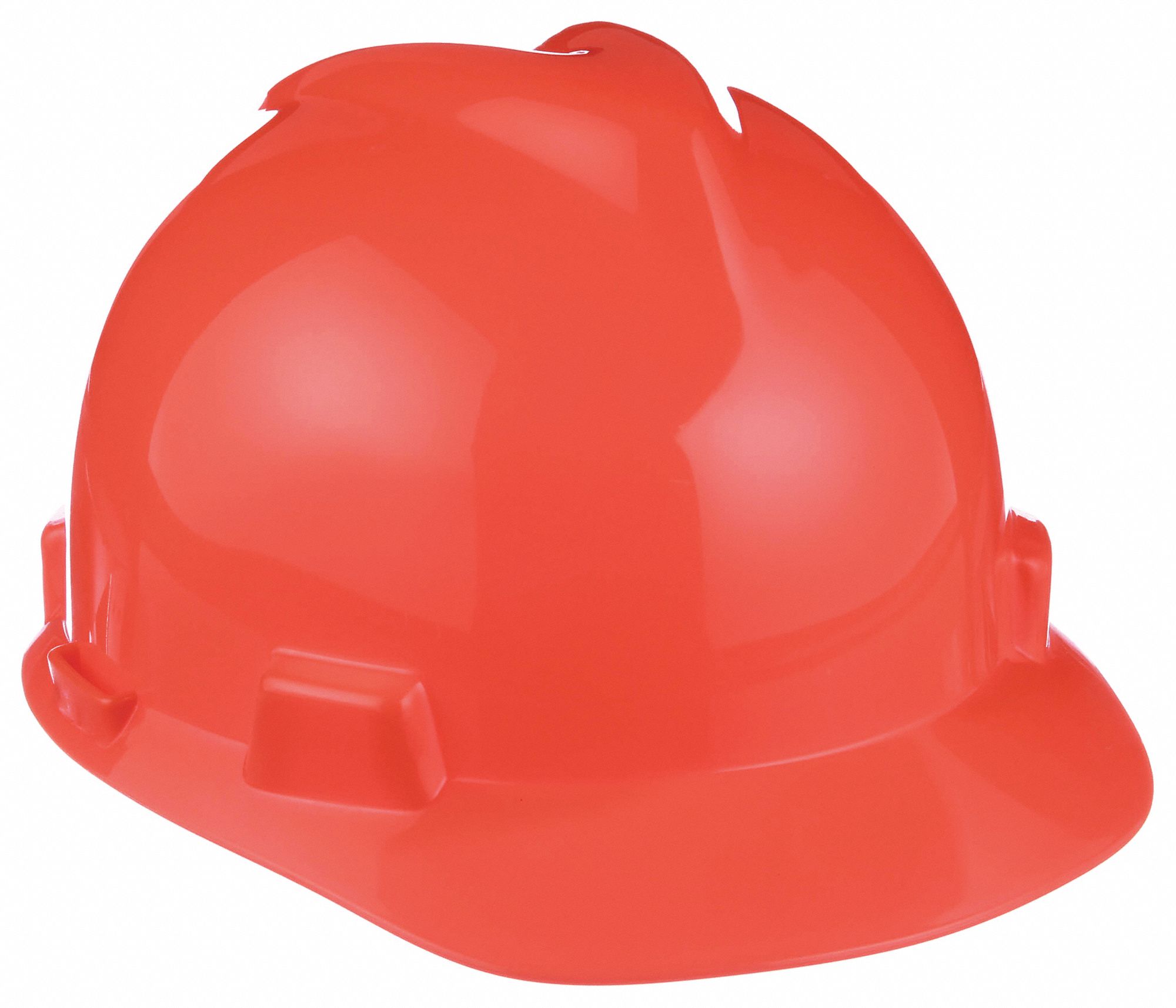 SLOTTED CAP, CSA, TYPE 1, CLASS E, PE, 4-PT STAZ-ON PINLOCK, FRONT BRIM, HI-VIS ORANGE