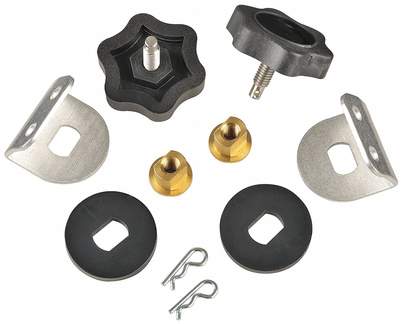 Face Shield Mounting Kit,  Black,  Nylon