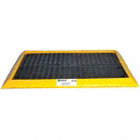 Foldable Sidewall Spill Trays With Grating