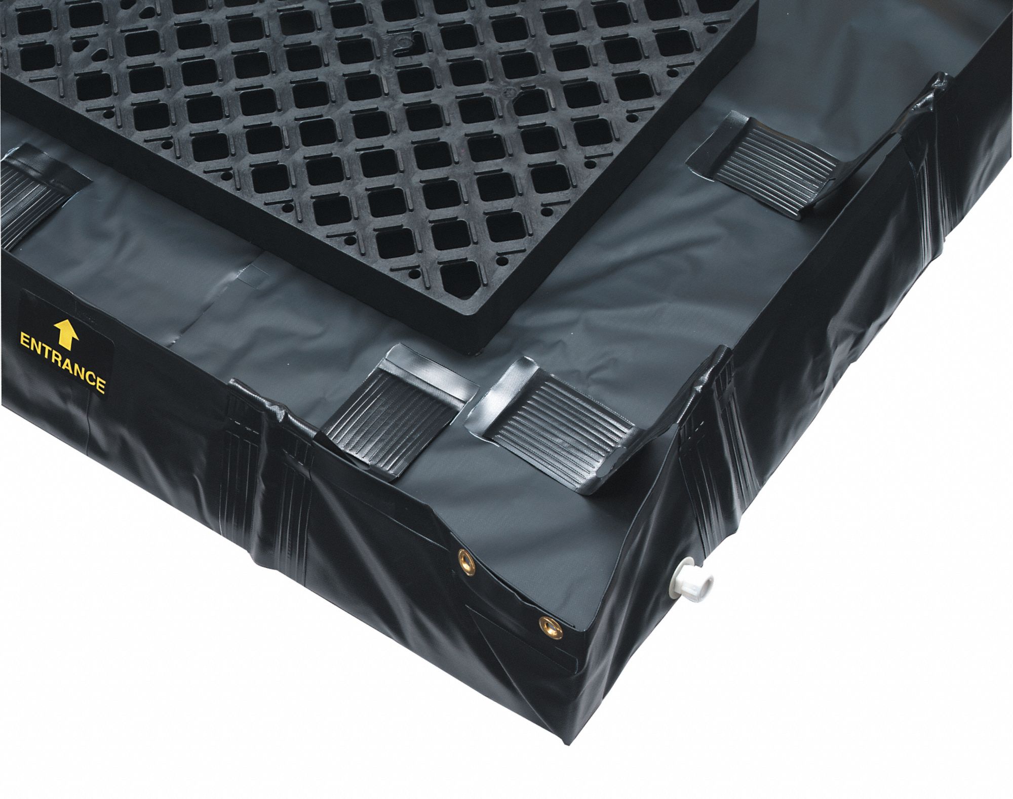 Decon Berm,  Hazmat 3 Compartment,  8 In.