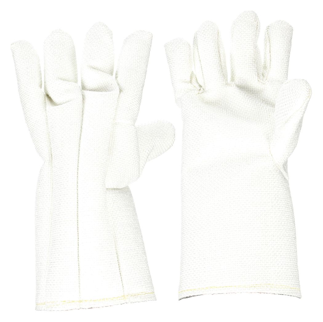 Aramid-blend high heat gloves w/ aluminized Kevlar back, 35 oz. Zetex Plus  palm, 14