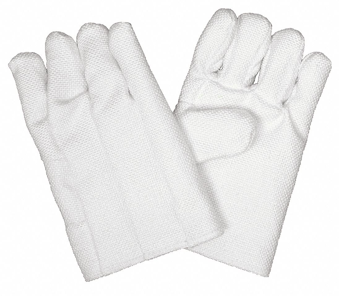 Knit Gloves: Glove Hand Protection, ANSI Abrasion Level 4, 1,300°F Max Temp, Zetex, 4X1X, 1 PR