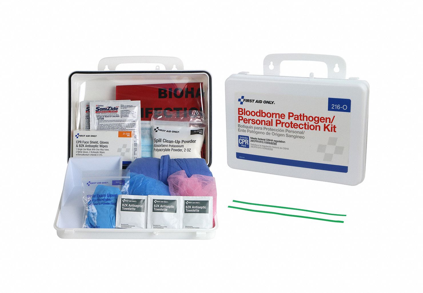 FIRST AID ONLY Kit de respuesta de patógenos transmitidos por la sangre ...
