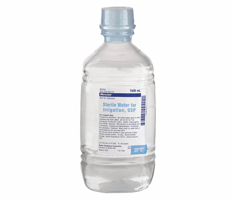 Baxter Agua Esterilizada Botella 1000 Ml Unguentos Topicos Cremas Y Antisepticos 3pwk7 Basw Grainger Mexico