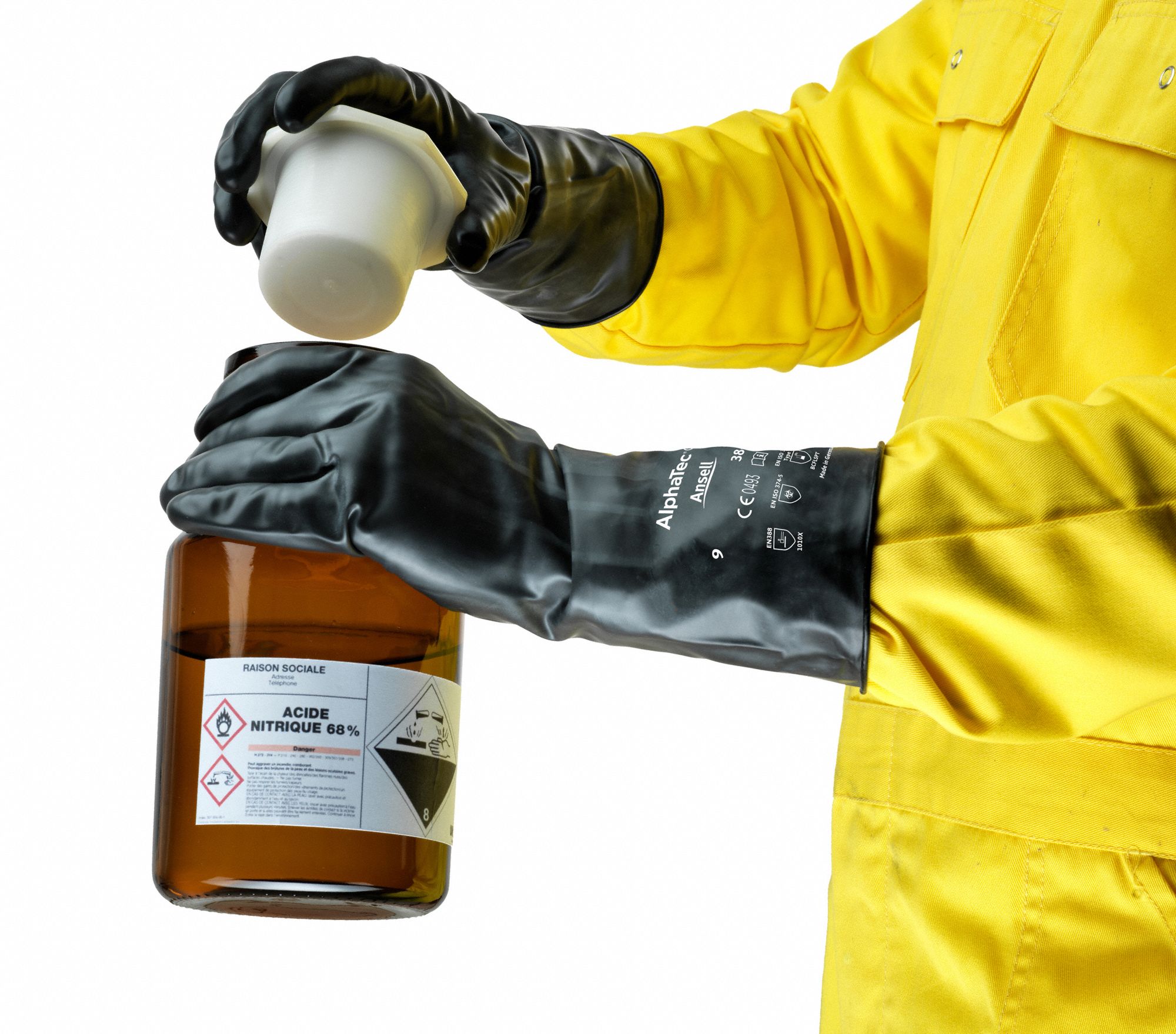 ANSELL Chemical Resistant Gloves, 8, Glove Materials Butyl/Viton®, 1 PR 3PXD738612 Grainger