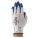 COATED GLOVES,NITRILE/NYLON,7,BL/WHT,PR