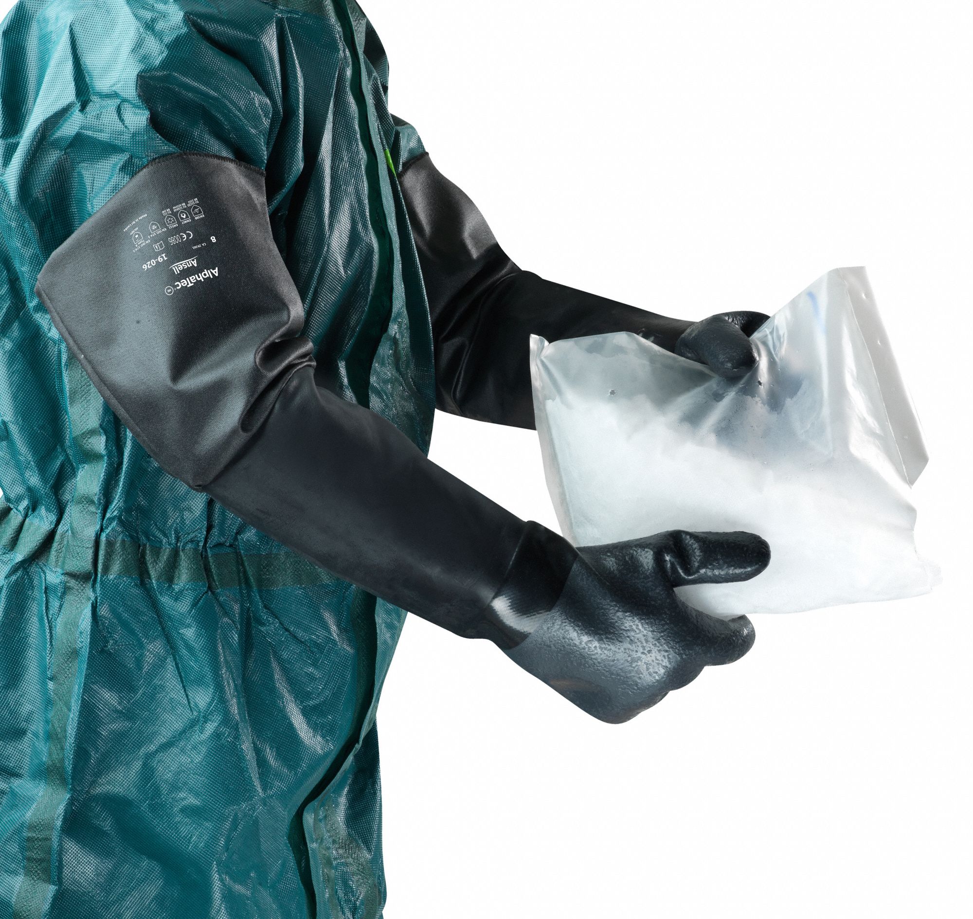 ANSELL Chemical Resistant Gloves, 8, Glove Materials Neoprene, 1 PR