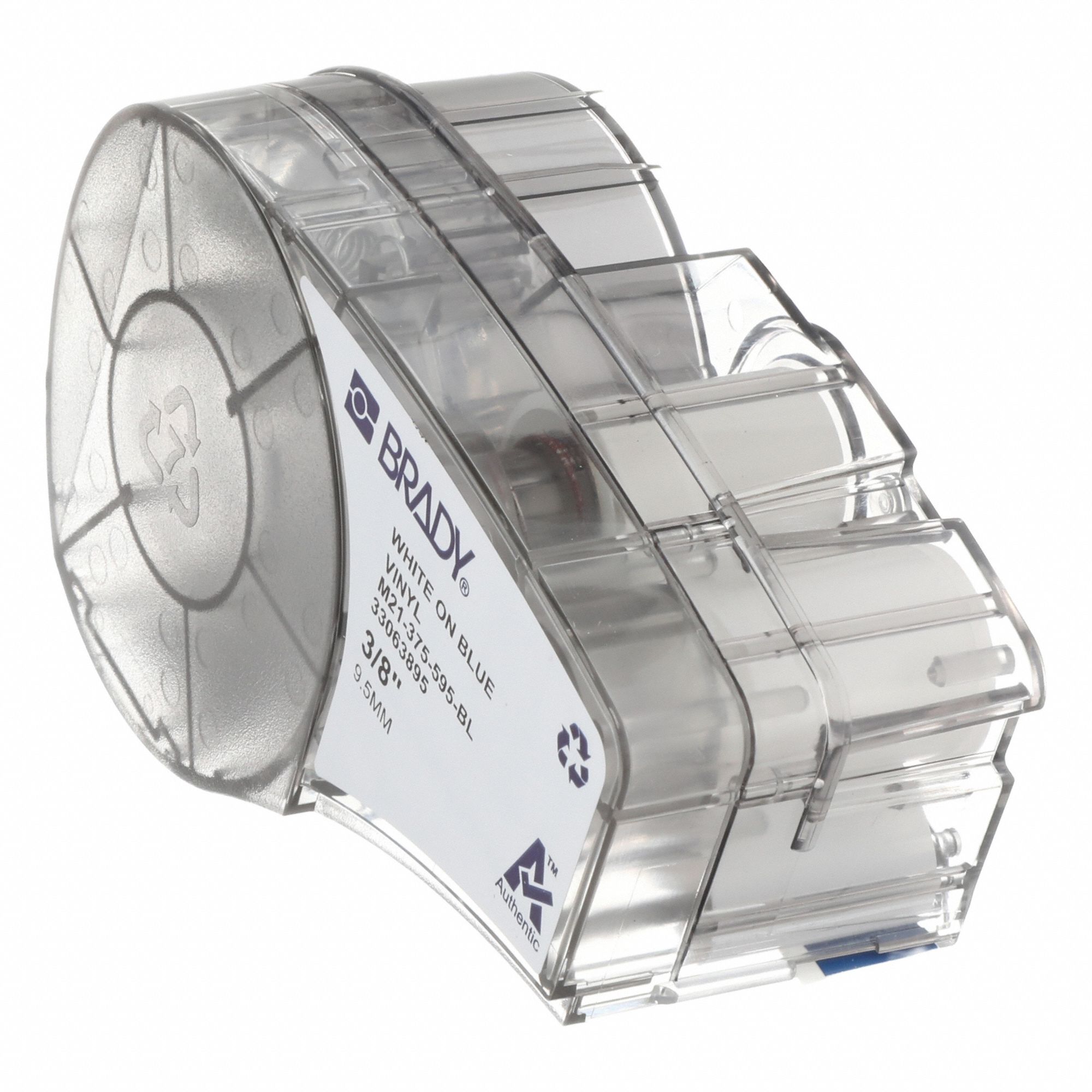 LABEL CARTRIDGE,WHITE/BLUE,21 FT. L