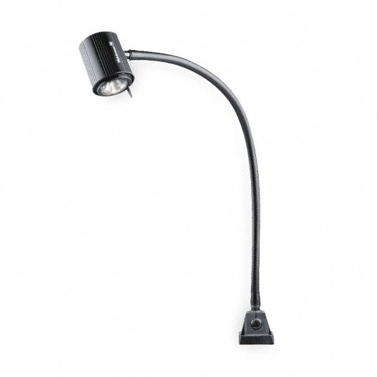 Gooseneck Task Light, Halogen, 24 in Arm Length, 1500 Lumens, Lamp