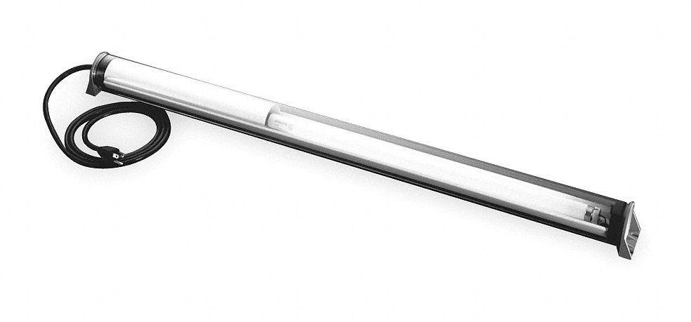 LED LINEAR MACHINE LIGHT,34/40VAC,2400 LUMENS,WATERPROOF,W/ TERM BLOCK,31 X 2 3/4 IN,GLASS TUBE