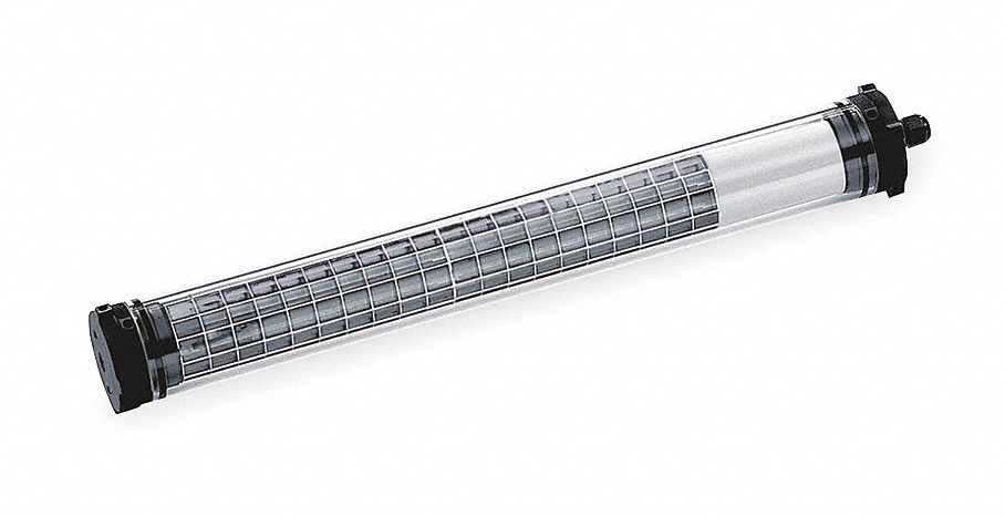 LED LINEAR MACHINE LIGHT,34/40VAC,1400 LUMENS,WATERPROOF,W/ TERM BLOCK,20 X 2 3/4 IN,GLASS TUBE