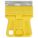 SCRAPER, CARBON STEEL BLADE, PLASTIC HANDLE, STIFF, STRAIGHT BLADE