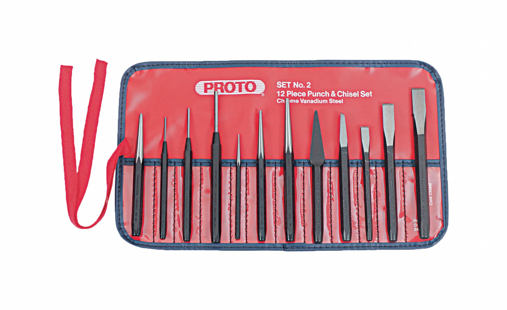 Grizzly H7923 12pc Chisel Set in Wooden Box