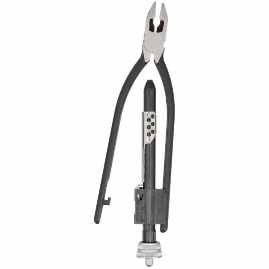 10 1/2 in Overall Lg, Plain Grip, Safety Wire Twister Plier