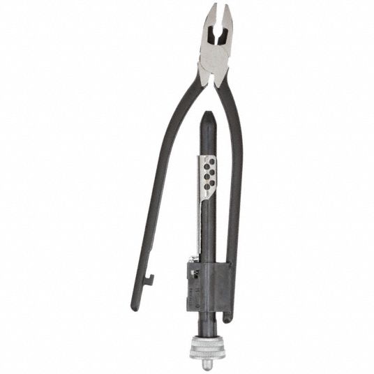 8 3/4 in Overall Lg, Plain Grip, Safety Wire Twister Plier - 4JV75