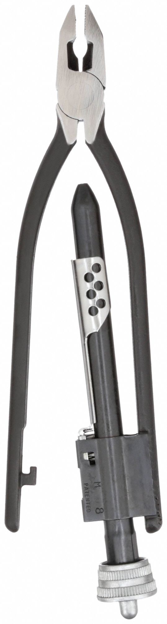 SAFETY WIRE TWISTER PLIER, 10⅜ IN OVERALL L, PLAIN GRIP, FOR 0.6 IN MAX WIRE DIA, AUTO, CCW