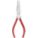 NEEDLE NOSE PLIER, 1¼ IN MAX JAW OPENING, 6⅝ IN OVERALL L, 1⅞ IN JAW L, ⅜ IN TIP W