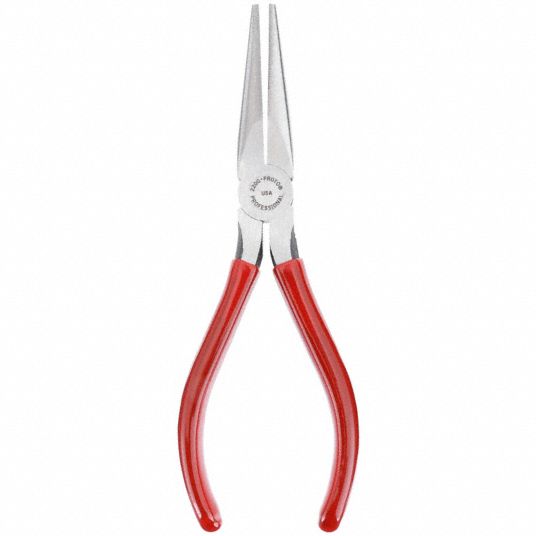 NEEDLE NOSE PLIER: 1 1/4 IN MAX JAW OPENING, 8 1/2 IN (TDY020889)  92644710285