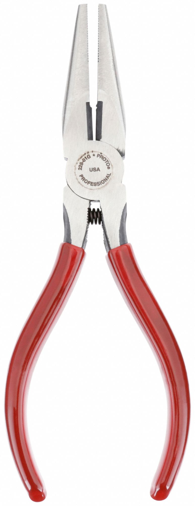NEEDLE NOSE PLIER, 1¼ IN MAX JAW OPENING, 5⅝ IN OVERALL L, 1¾ IN JAW L, 9/32 IN TIP W