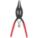 LOCK RING PLIER, INTERNAL, 10 5/8 IN OVERALL L, 0 °  TIP ANGLE, SPRING RETURN, 9 TO 11 IN