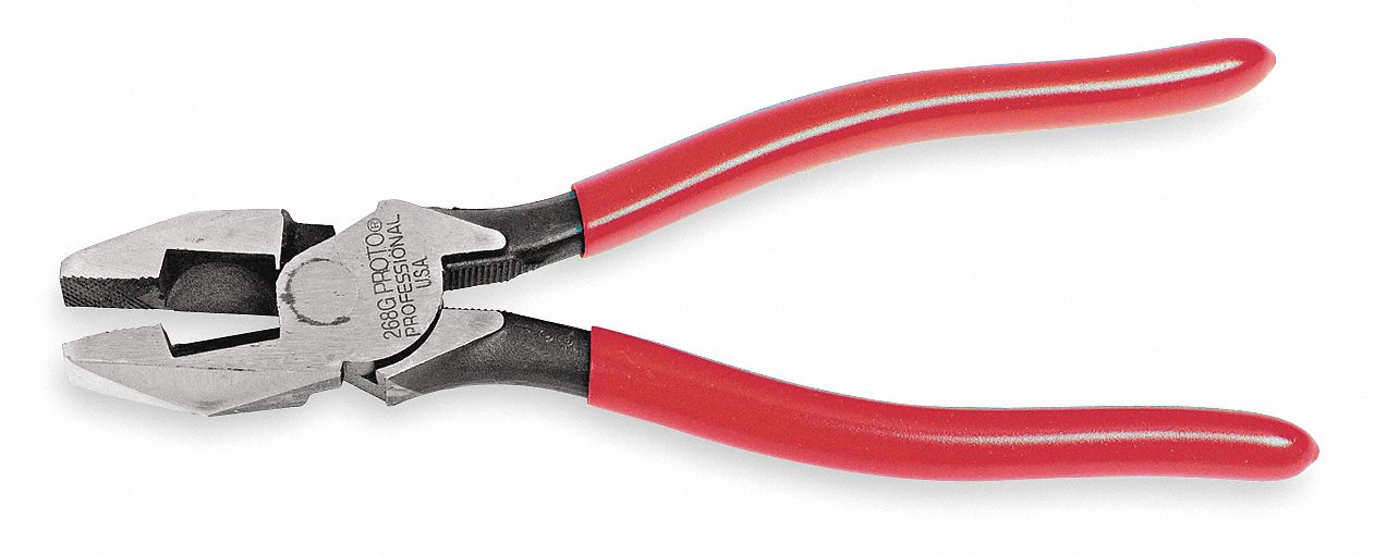 KNIPEX Pinzas de Electricista 9-1/4 Rojo - Pinzas para