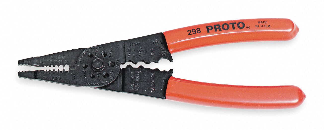 Wire Stripper, 22 to 10 AWG, 8-1/4 In
