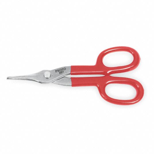 PROTO Duckbill Snip: Circular, 10 in Overall Lg, 2 in Cutting Lg, Steel ...