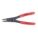 RETAINING RING PLIERS, STEEL, RED HANDLE, STANDARD CUSHION GRIP, RETAINING RING PLIERS, MANUAL OPENING, 5⅜ IN L, 0.13 LB