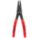 RETAINING RING PLIER, INTERNAL, FOR ⅜ IN TO 1 IN BORE DIA, 0.038 IN TIP DIA, 5⅜ IN OVERALL L