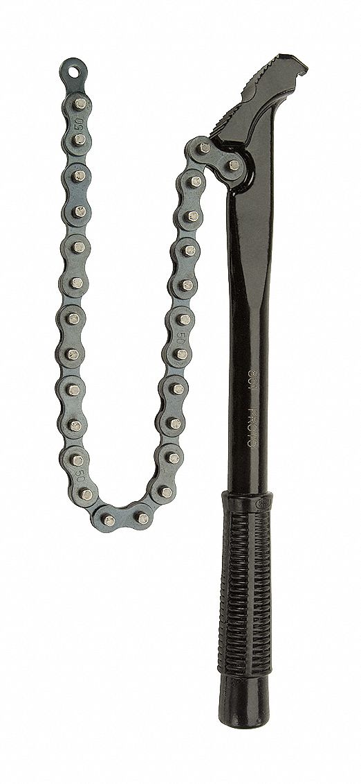 Chain Wrench, Alloy Steel, For Outside Diameter 4 in, Minimum Pipe Diameter  7/8 in