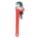 PIPE WRENCH, CAST IRON, 3 1/2 IN JAW CAPACITY, SERRATED, 18 IN OVERALL L, I-BEAM